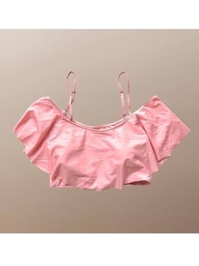 Plus Size Flowy Bikini Top Adjustable Straps Removable Cups